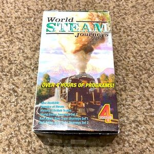 World steam journeys, set one for volumes, VHS, 1998 video tape set collection